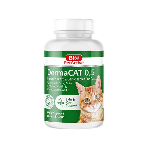 Bio Pet Active Derma Kediler için Sarımsaklı Maya Tableti 150 Adet 75 Gr