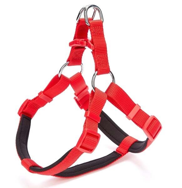 Doggie Comfort Dokuma Ronin Köpek Göğüs Tasması Medium Kırmızı 2x45-55 Cm
