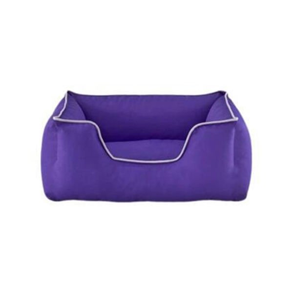 Pet Comfort Alpha Outdoor Biye Kedi ve Köpek Yatağı Beyaz/Mor Small 60x50 Cm