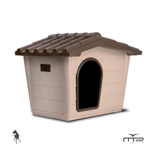 Mp Bergamo Eco Sprint Plastik Köpek Kulübesi Bej/Kahverengi Large 99x70x75 Cm
