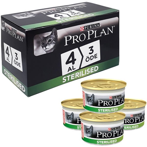 Pro Plan Kısırlaştırılmış Kedi Konservesi Ton Ve Somonlu 85 Gr 4 Al 3 Öde
