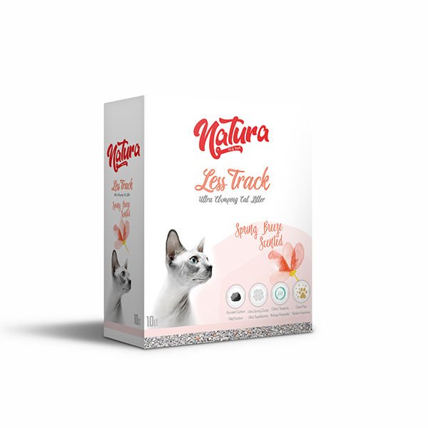 Natura Bahar Esintili Ultra Topaklaşan Aktif Karbonlu Doğal Kedi Kumu 10 Lt