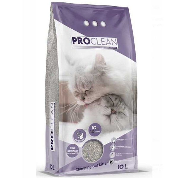 Proclean Lavanta Kokulu Kalın Taneli Bentonit Topaklanan Kedi Kumu 10 Lt