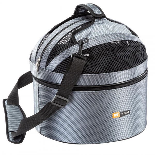 Ferplast Cocotte Fileli Kedi ve Küçük Irk Köpek Taşıma Çantası Gri 35x34 Cm