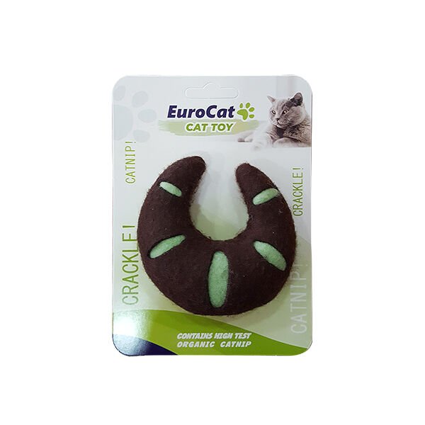 Eurocat Ayçöreği Şeklinde Catnipli Kedi Oyuncağı Kahverengi