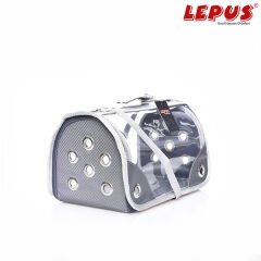Lepus Şeffaf Fly Bag Çanta Gri Small 20*35*20h cm