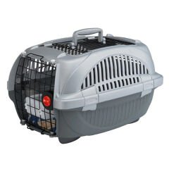 Ferplast Atlas Deluxe Open 20 Kedi ve Köpek Taşıma Çantası Gri 37.4x57.6x33 Cm