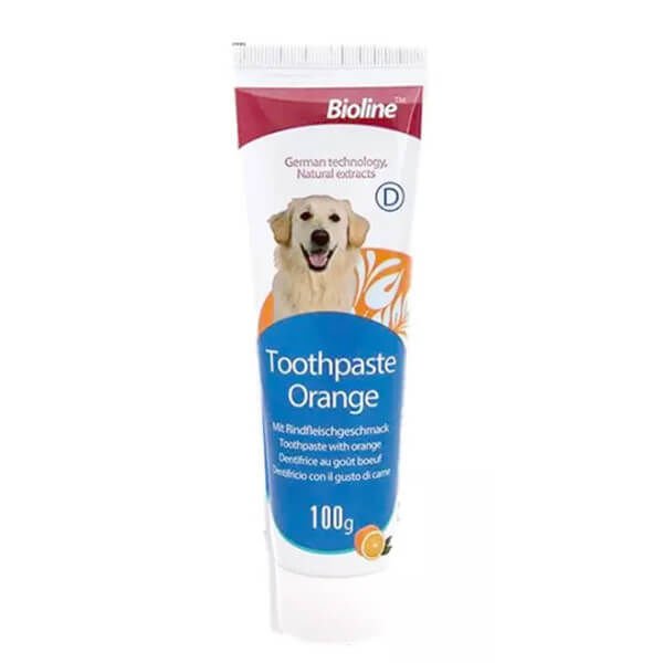Bioline Portakal Aromalı Köpek Diş Macunu 100 Gr