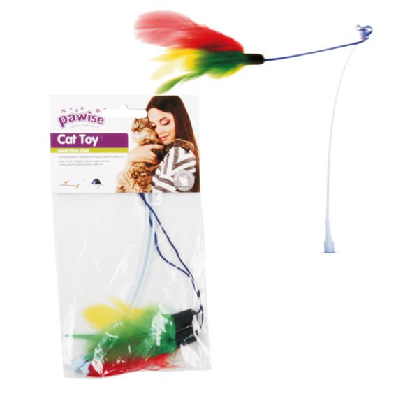 Pawise Rod Two Pack Tüylü Kedi Oyuncağı Renkli