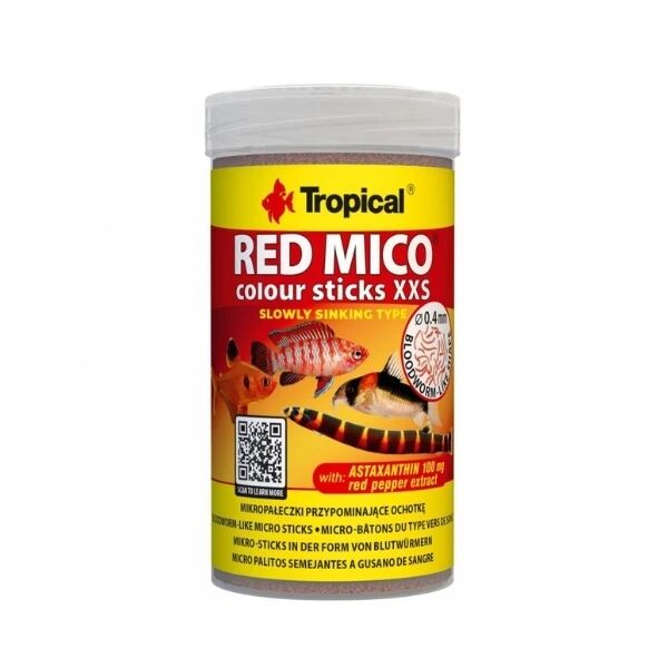 Tropical Red Mico Colour Sticks XXS Balık Yemi 100 Ml 50 Gr
