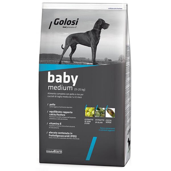 Golosi Baby Medium Orta Irk Yavru Köpek Maması 12 Kg