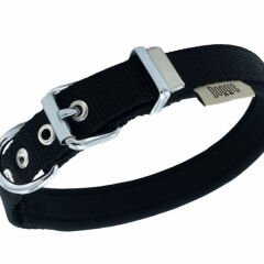 Doggie Comfort Dokuma Köpek Boyun Tasması Medium Siyah 2x20-35 Cm