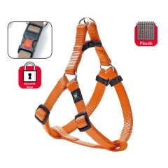 Karlie Kilitli Köpek Göğüs Tasması Medium Turuncu 40-70 Cm
