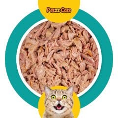 PetzzCats Lezzetli Sos İçinde Taze Fileto Ton Balıklı Konserve Kedi Maması 70 Gr