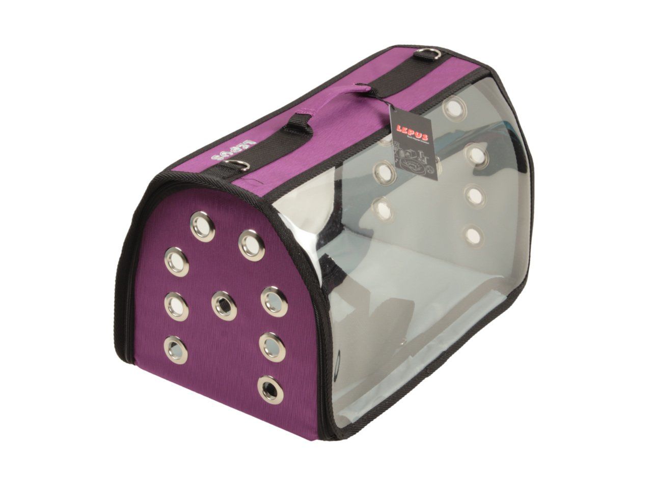 Lepus Şeffaf Fly Bag Mor M 25x40x25h cm