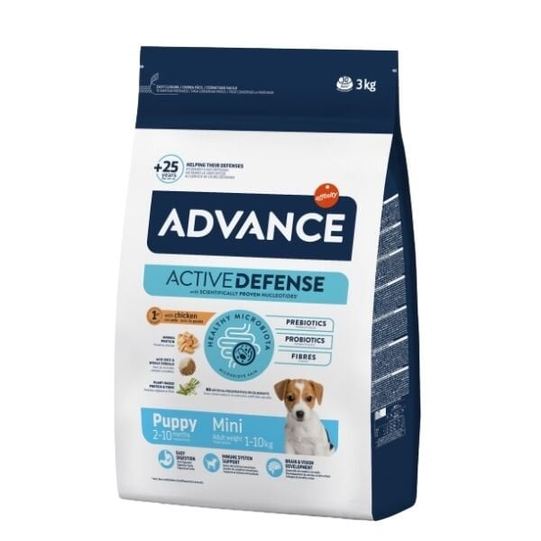 Advance Puppy Mini Tavuklu Küçük Irk Yavru Köpek Maması 3 Kg