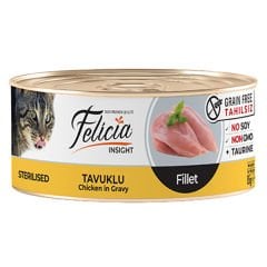 Felicia Tahılsız Tavuklu Fileto Kısırlaştırılmış Konserve Kedi Maması 85 Gr
