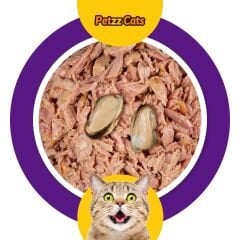 PetzzCats Ton Balığı & Midye Konserve Kedi Maması 1 Adet 70 Gr