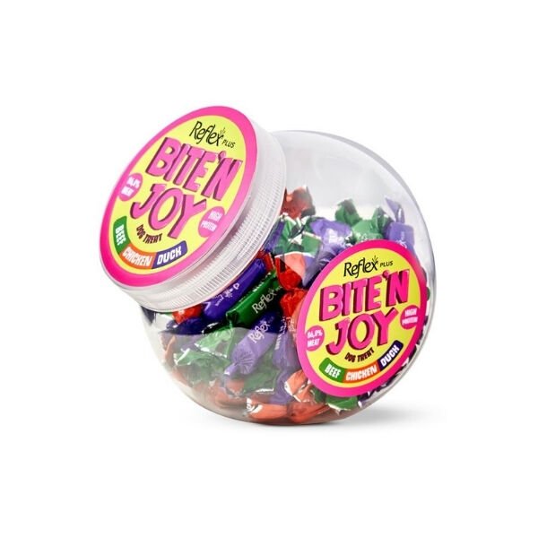 Reflex Plus Bite'n Joy Dana Etli Tavuklu ve Ördekli Köpek Ödül Maması 250 Gr