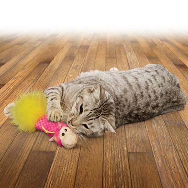 Kong Catnipli ve Tüylü Yastık Kedi Oyuncağı 16 Cm