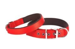 Doggie Comfort Dokuma Köpek Boyun Tasması Medium Kırmızı 2.5x37-45 Cm