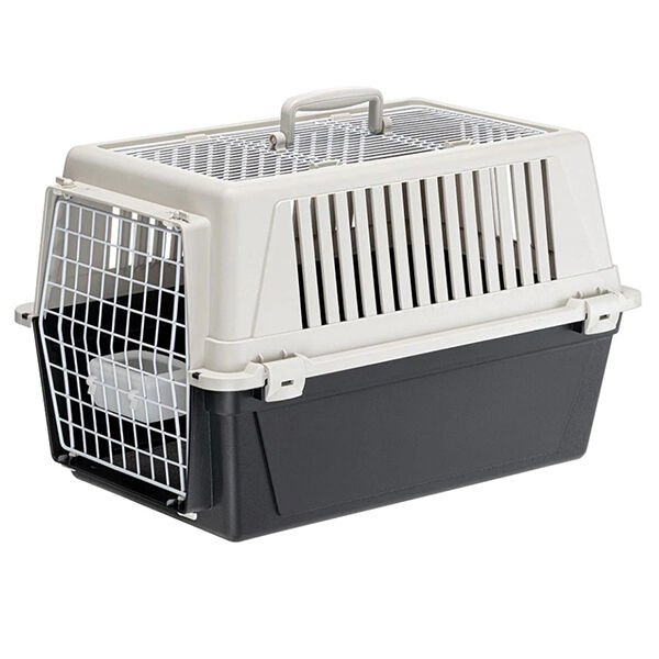 Ferplast Atlas Open 30 Üstü Açılır Kedi ve Köpek Taşıma Çantası Gri 40x60x38 Cm