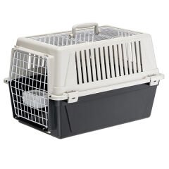 Ferplast Atlas Open 30 Üstü Açılır Kedi ve Köpek Taşıma Çantası Gri 40x60x38 Cm