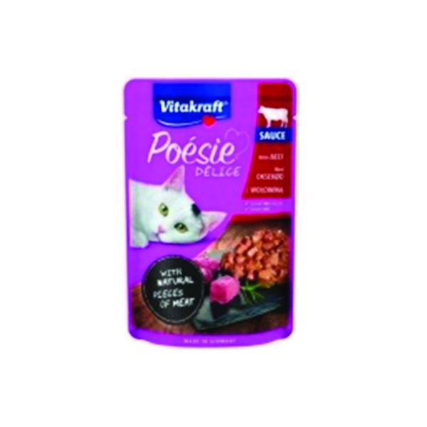 Vitakraft Poesie Delisauce Sığır Etli Konserve Kedi Maması 85 Gr