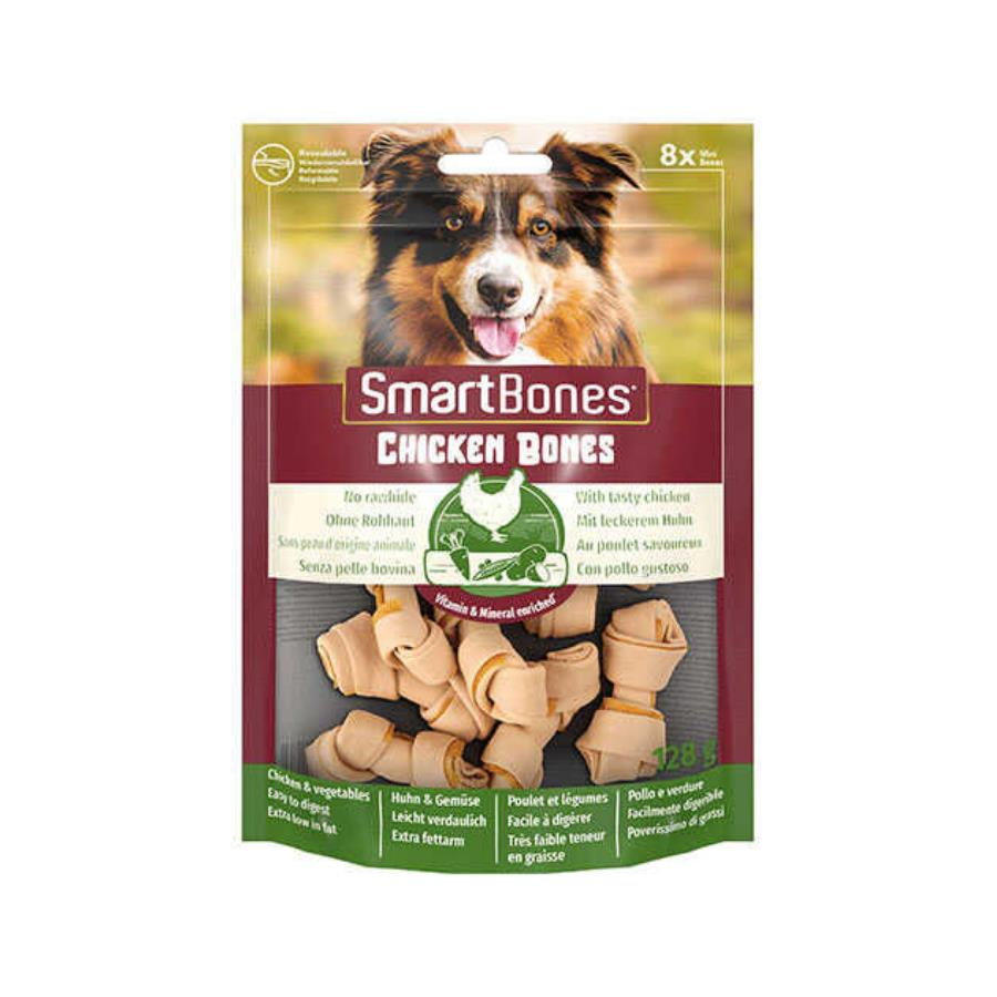 Smartbones Tavuklu Mini Düğüm Köpek Ödül Kemiği 8'li 128 gr