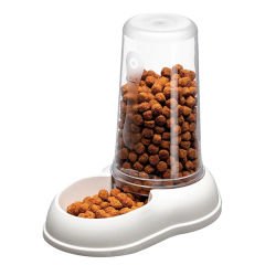 Ferplast Azimut 600 Saklamalı Kedi ve Köpek Mama ve Su Kabı Beyaz 1.5 Lt