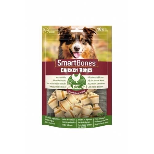 Smart Bones Tavuklu Mini Düğümlü Köpek Kemiği 288 gr 18 Adet