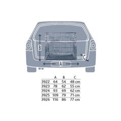 Trixie Galvaniz Kedi ve Köpek Taşıma Kafesi 93x69x62 Cm