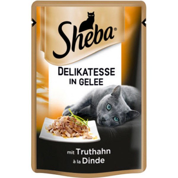 Sheba Pouch Jöle İçinde Hindili Yetişkin Kedi Konservesi 1 Adet 85 Gr