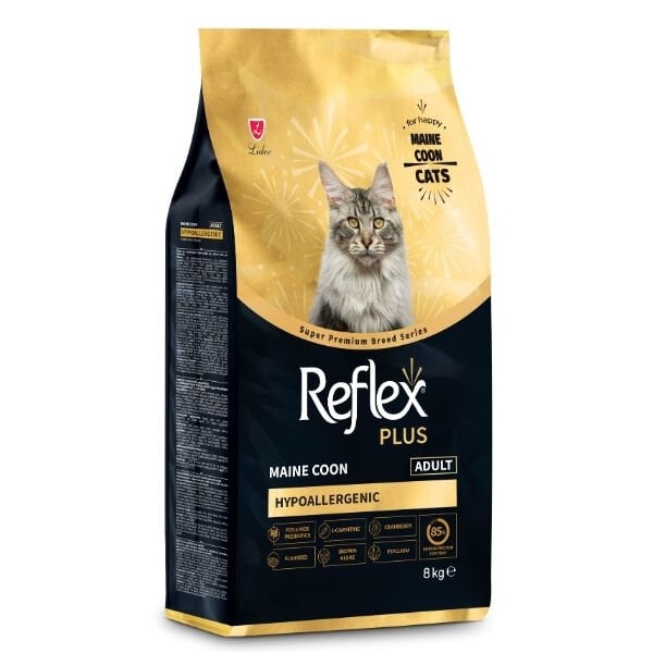Reflex Plus Hypoallergenic Maine Coon Tavuklu Yetişkin Kedi Maması 8 Kg