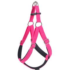 Actirex Neon Köpek Göğüs Tasması Pembe Xlarge 2.5x65-75 Cm