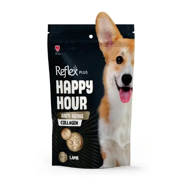 Reflex Plus Happy Hour Anti-Aging Collagen Kuzu Etli Yetişkin Köpek Ödül Maması 1 Adet 60 Gr