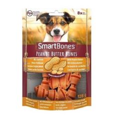 SmartBones Tavuklu Fıstık Ezmeli Mini Düğüm Kemik Köpek Ödülü 8'li 128 gr