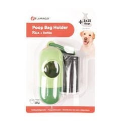 Flamingo Poşet Saklama Kabı ve Tuvalet Poşeti Yeşil 4x4x10 Cm