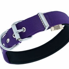 Doggie Comfort Dokuma Köpek Boyun Tasması Medium Mor 3x42-50 Cm