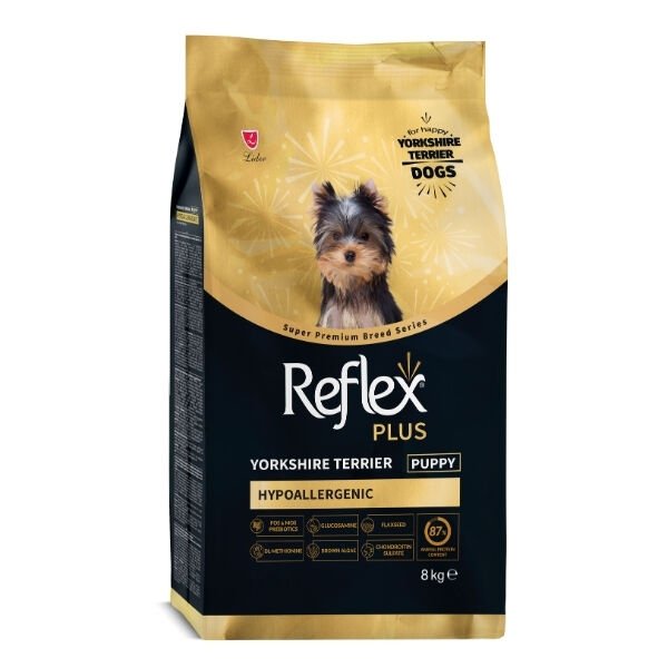 Reflex Plus Yorkshire Terrier Hypoallergenic Tavuklu Yavru Köpek Maması 8 Kg