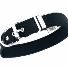 Doggie Comfort Dokuma Köpek Boyun Tasması Large Siyah 3x47-55 Cm