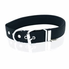 Doggie Comfort Dokuma Köpek Boyun Tasması Large Siyah 3x47-55 Cm