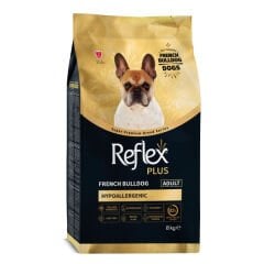 Reflex Plus French Bulldog Hypoallergenic Tavuklu Yetişkin Köpek Maması 8 Kg