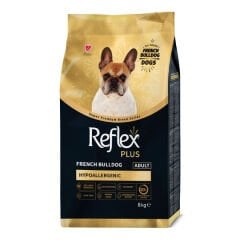 Reflex Plus French Bulldog Hypoallergenic Tavuklu Yetişkin Köpek Maması 8 Kg