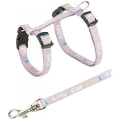 Trixie Yavru Kedi Göğüs Tasma Seti Gri 8 Mm 21-33 Cm