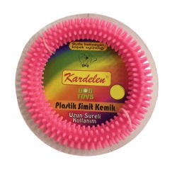 Petpretty Plastik Simit Kemik Köpek Oyuncağı Xl 16 Cm Pembe
