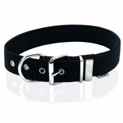 Doggie Comfort Dokuma Köpek Boyun Tasması Small Siyah 4x47-55 Cm