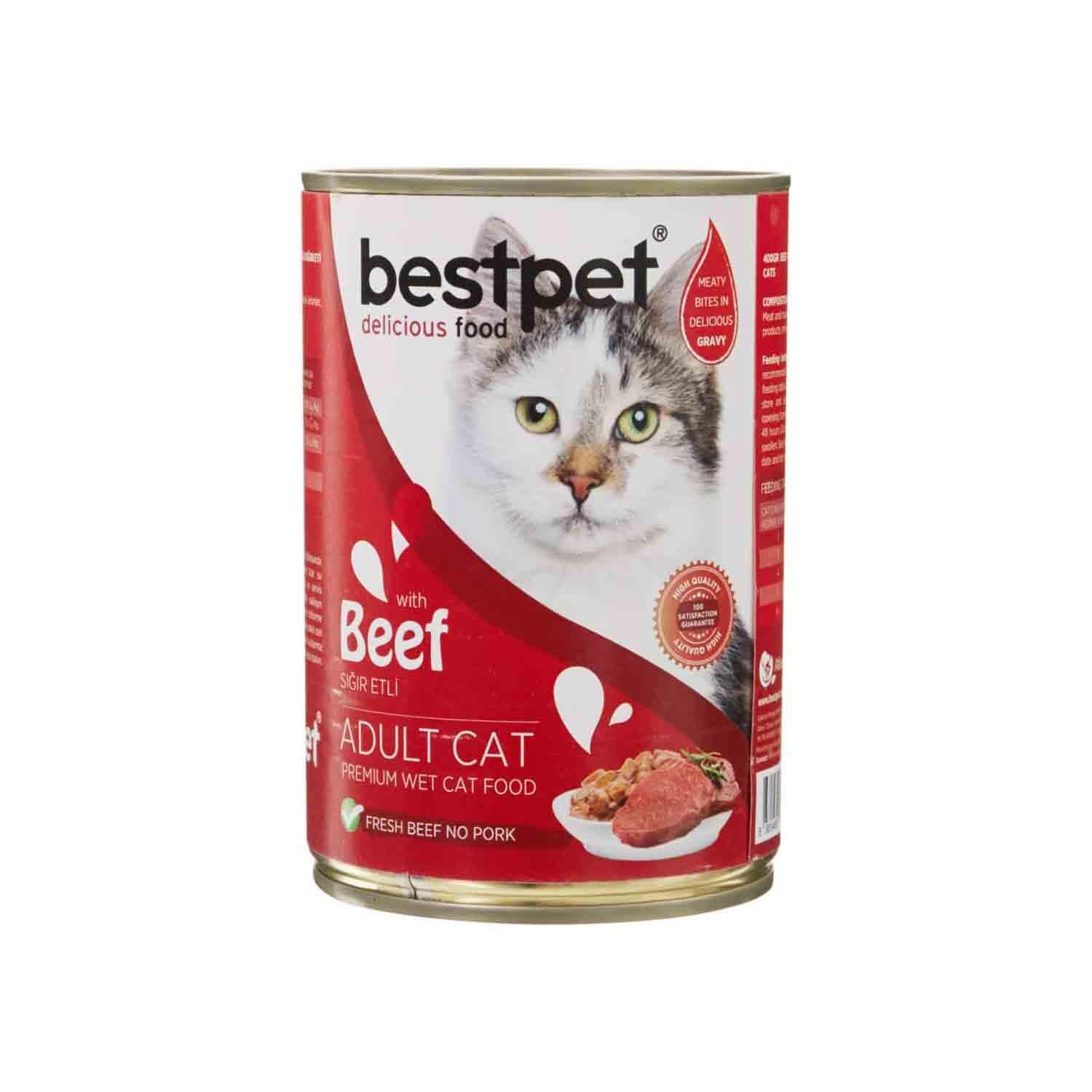 Bestpet Sığır Etli Yetişkin Kedi Konservesi 400 gr