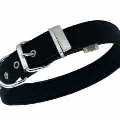 Doggie Comfort Dokuma Köpek Boyun Tasması Small Siyah 4x47-55 Cm