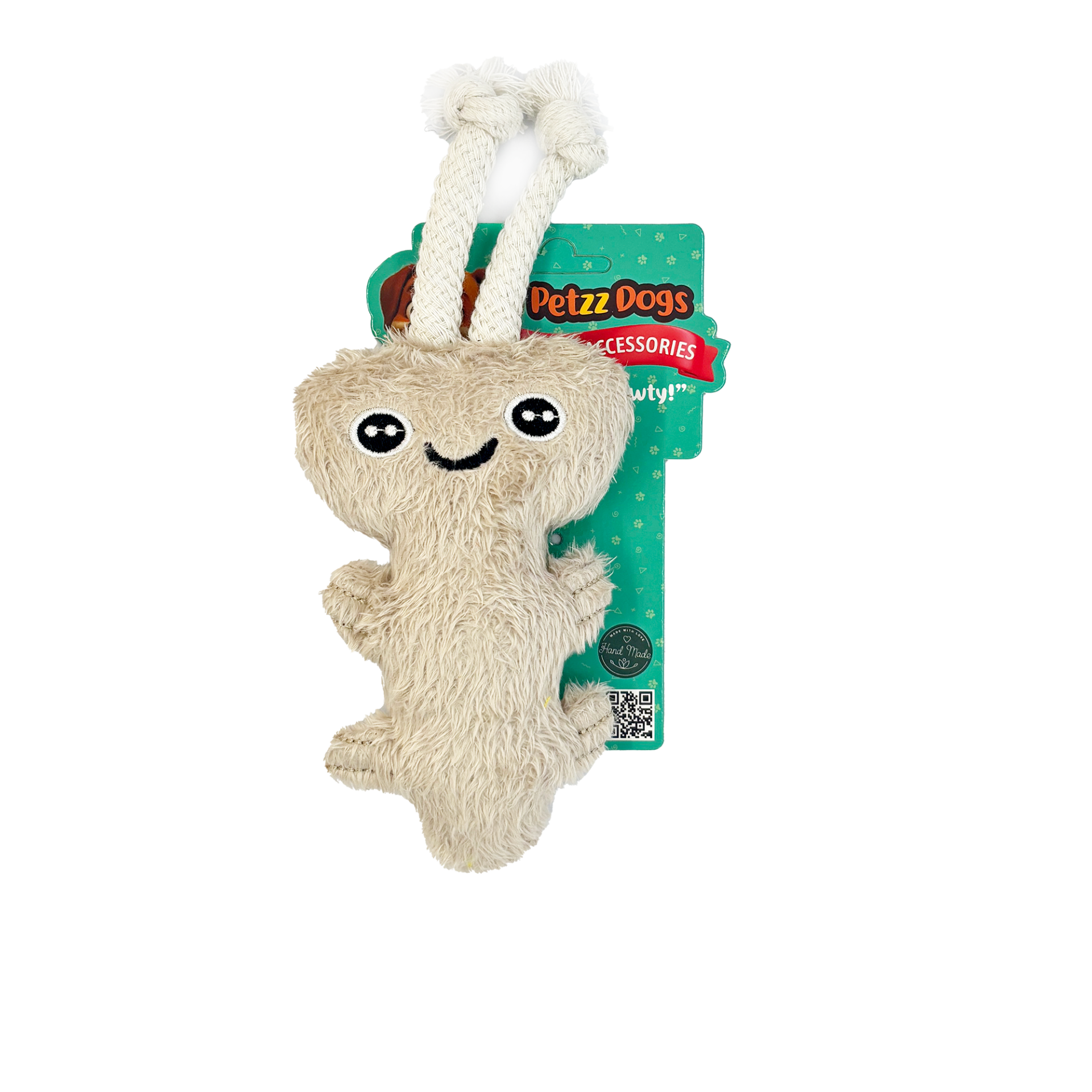 PetzzDogs Axelot Sesli Dayanıklı Peluş Köpek Çiğneme Oyuncağı Gri 15x9 Cm